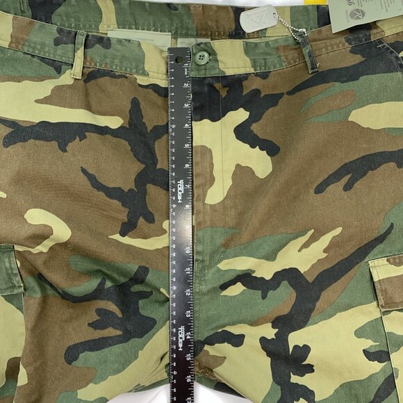 New Rothco Woodland Camo Paratrooper Fatigue Pants Mens 3XL 47”-51” 8 Pocket BDU - Picture 5 of 13